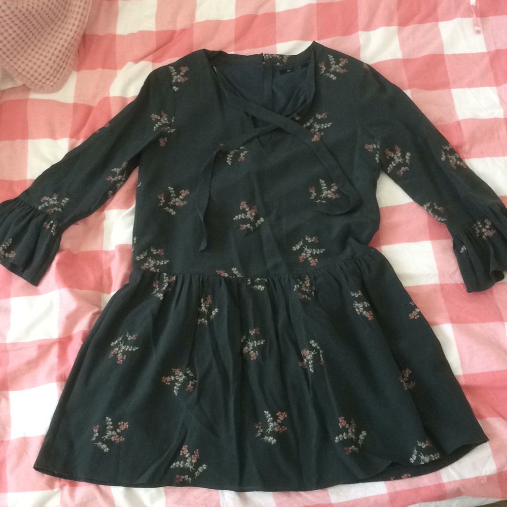 Madewell wildflowers drop waist dress